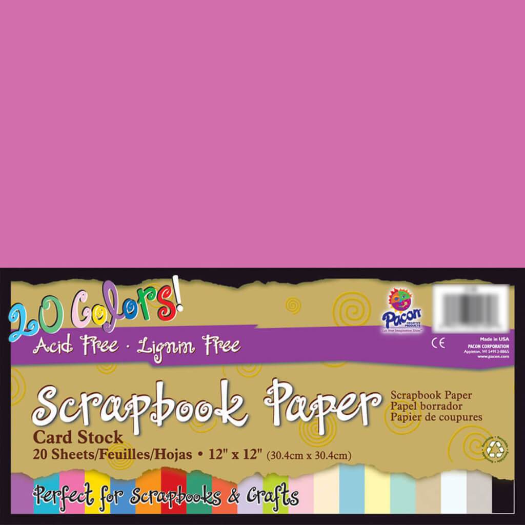 Scrapbook Paper Cardstock 20pcs 12in x 12in