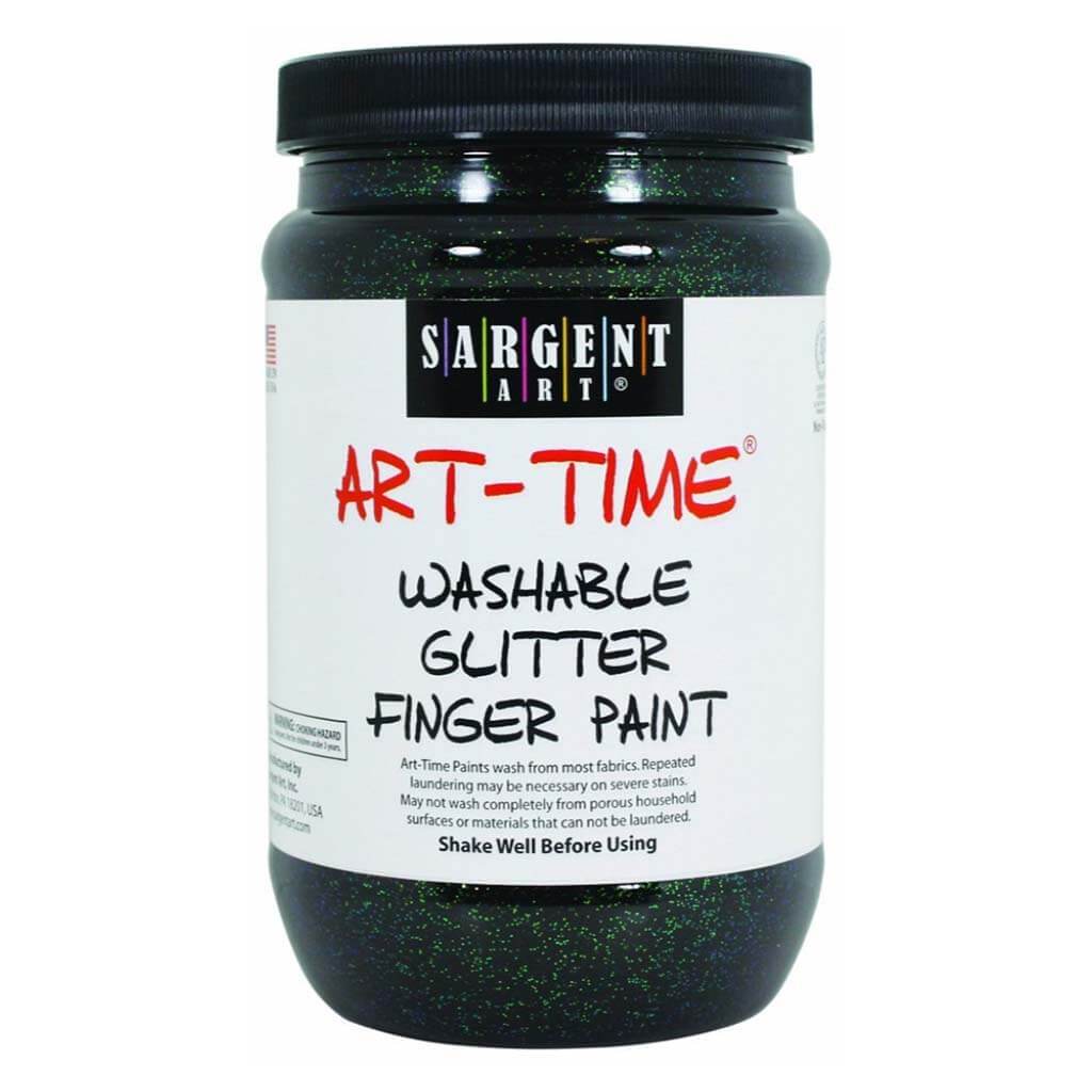 Art Time Washable Glitter Finger Paint 16oz