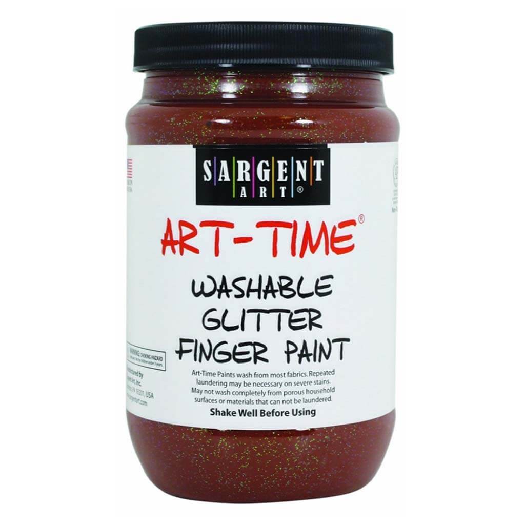 Art Time Washable Glitter Finger Paint 16oz