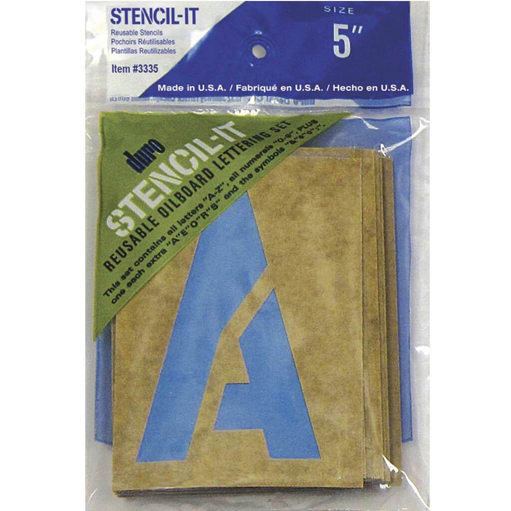 Stencil-It Reusable Lettering Set 5in