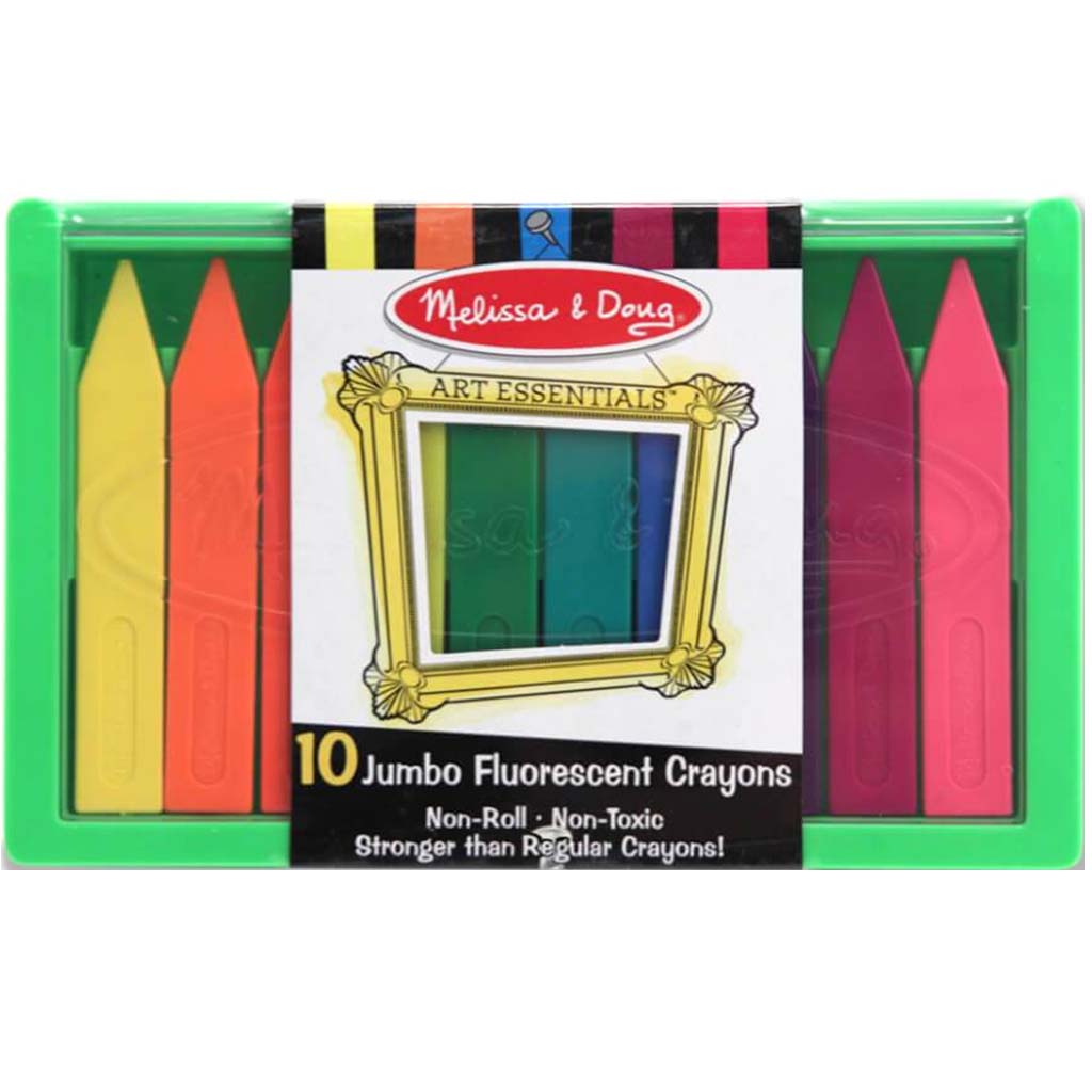 JUMBO FLUORESCENT CRAYON SET 