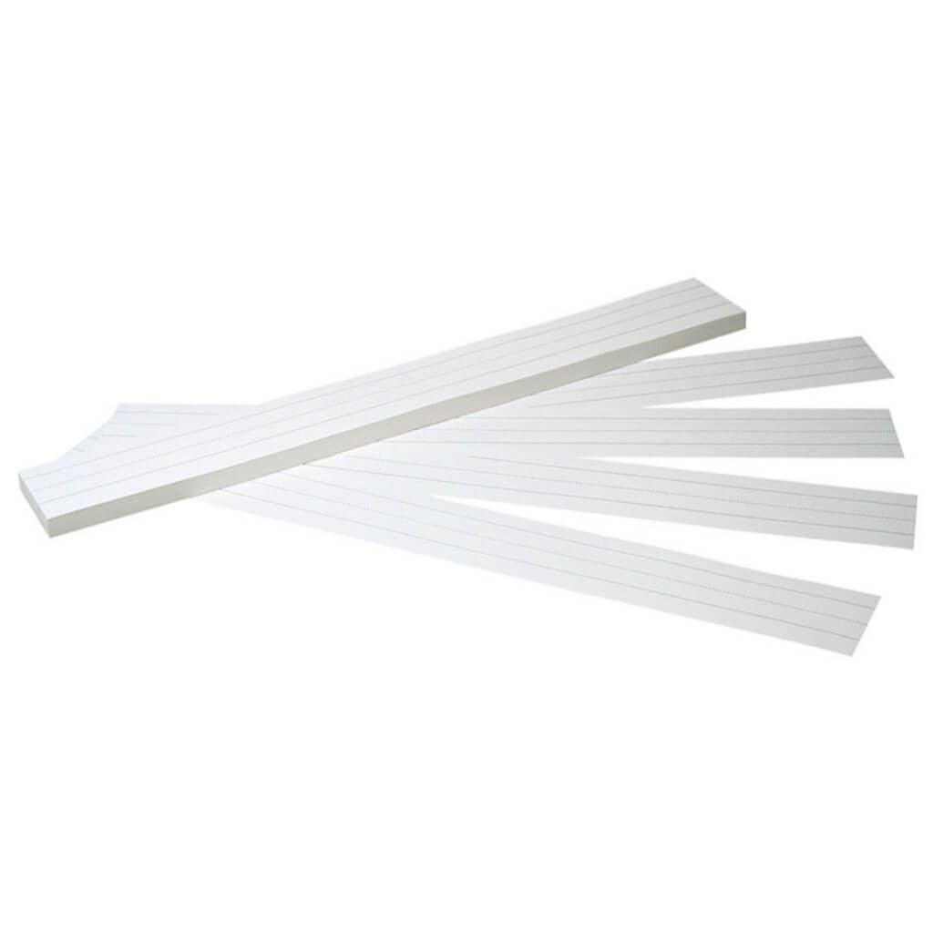 Sentence Strips 3in x 24in White