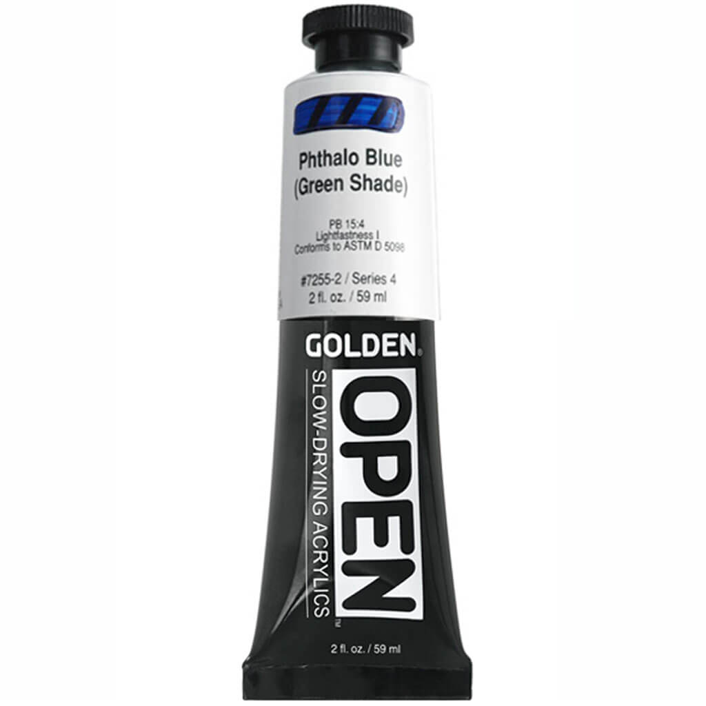 Golden Open Acrylic 2oz Phthalo Blue Green Shade