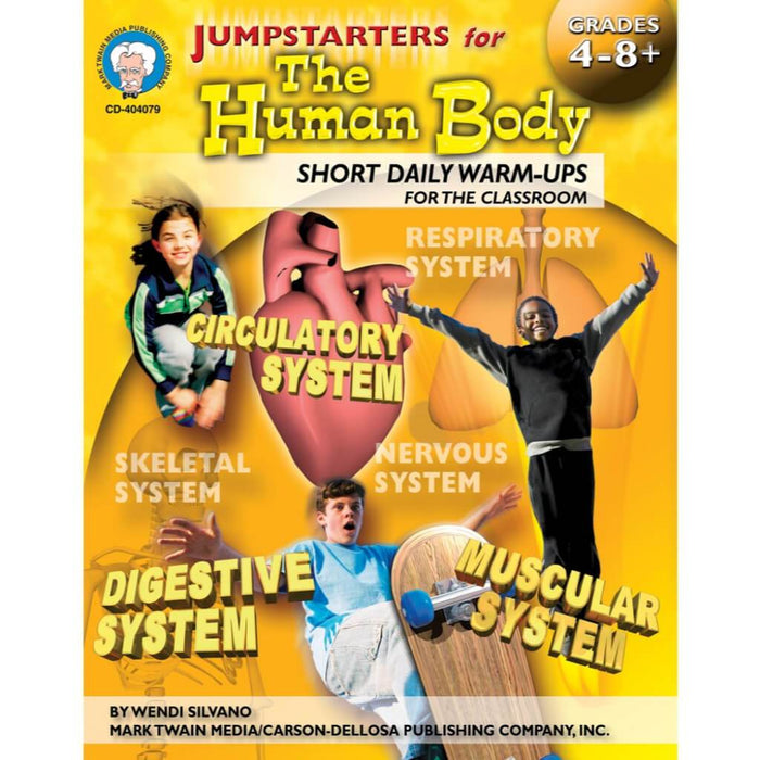 Jumpstarters For The Human Body Resource Book Grade 4-12 