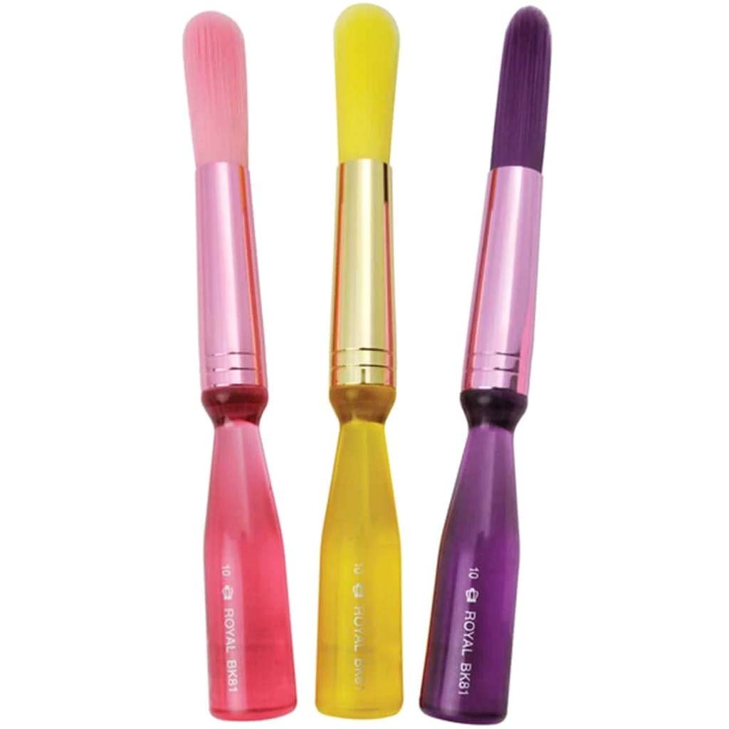 Nylon Big Kids Dippers Brush Set 3pcs