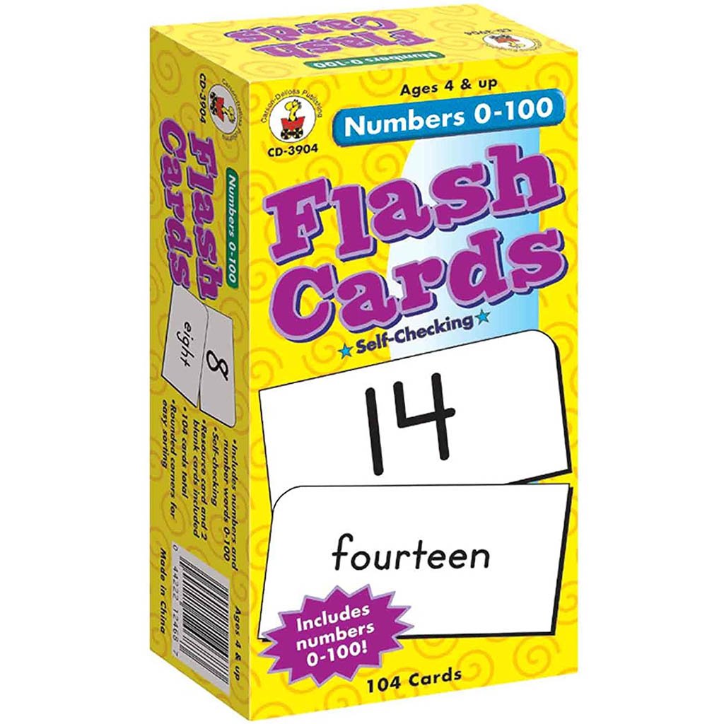 Numbers 0-100 Flash Cards