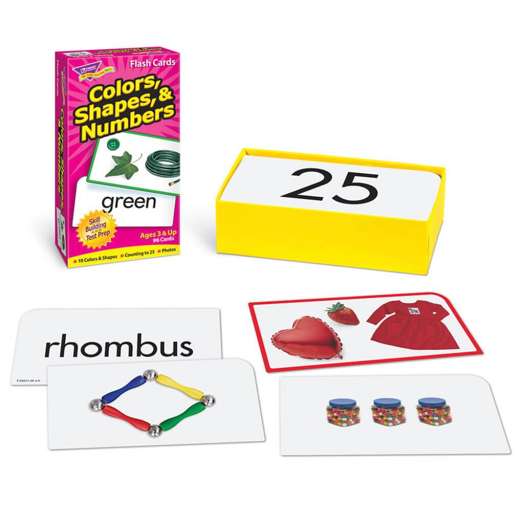 Colors, Shapes &amp; Numbers Flash Cards 