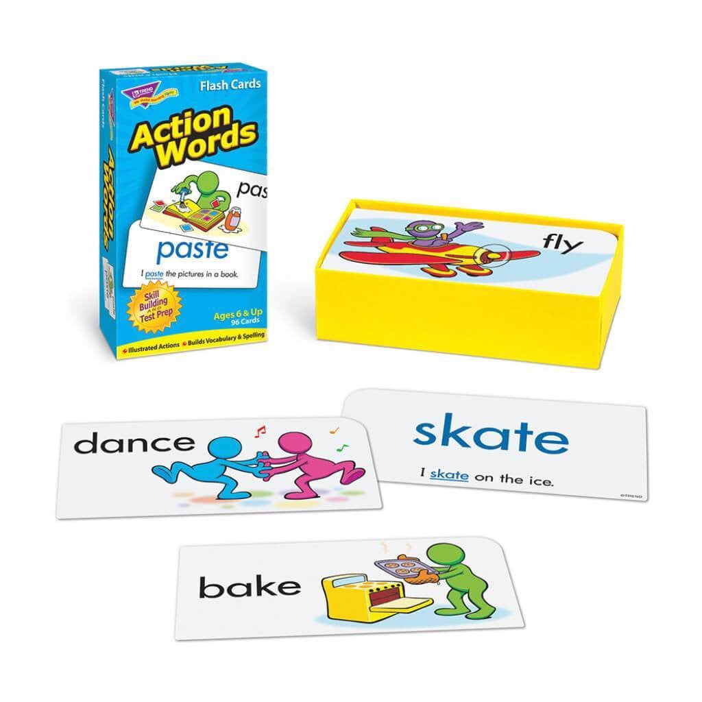 Action Words Flash Cards 