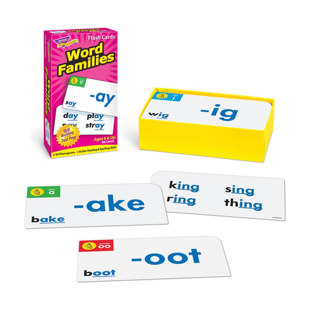 Word Families Flash Cards 