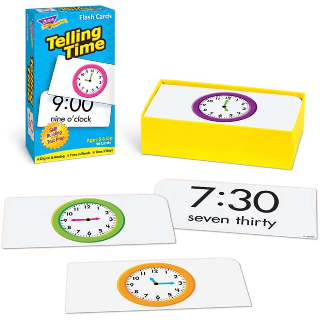 Telling Time Skill Drill Flash Cards 