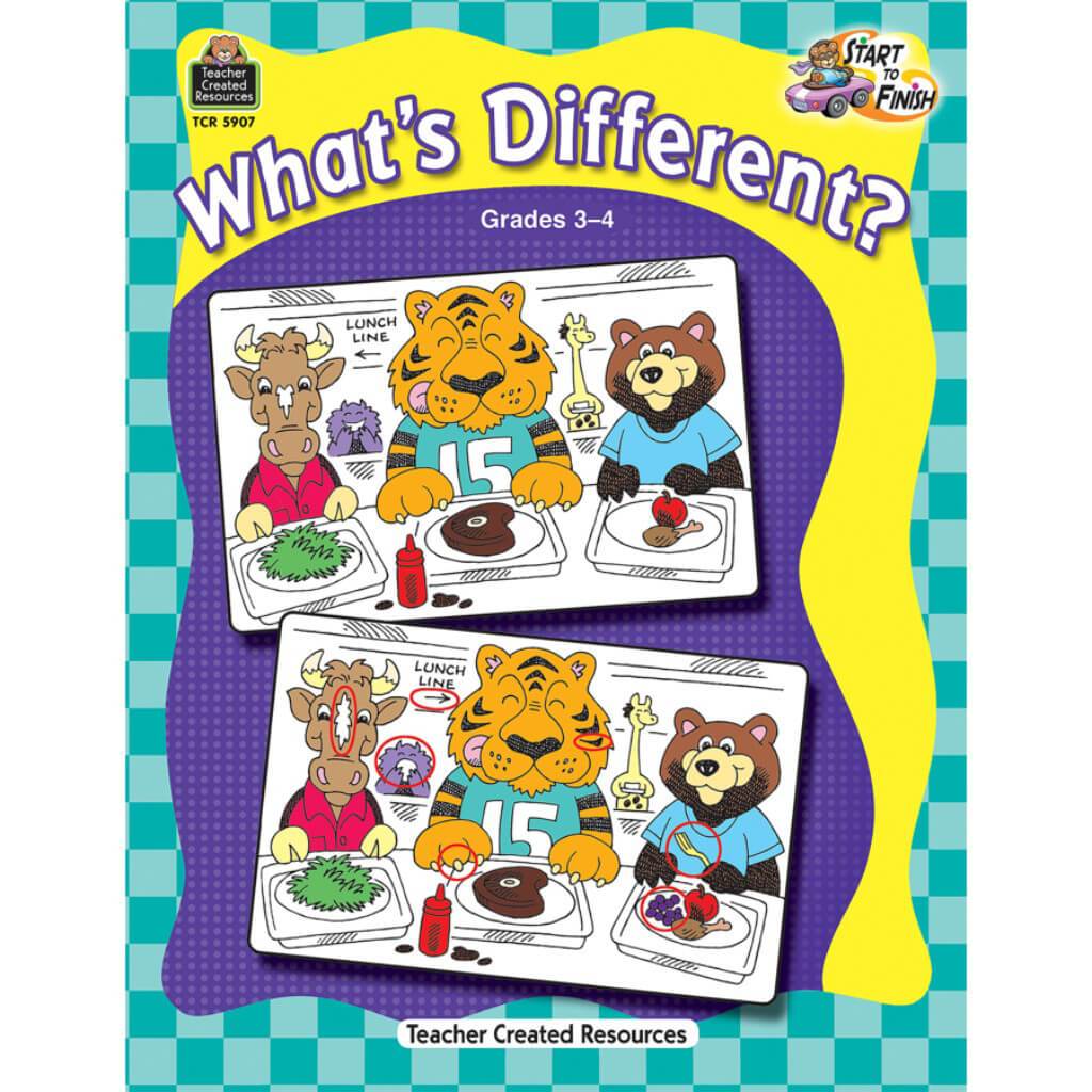 Book Start To Finish What&#39;S Different? Grade 3-4 