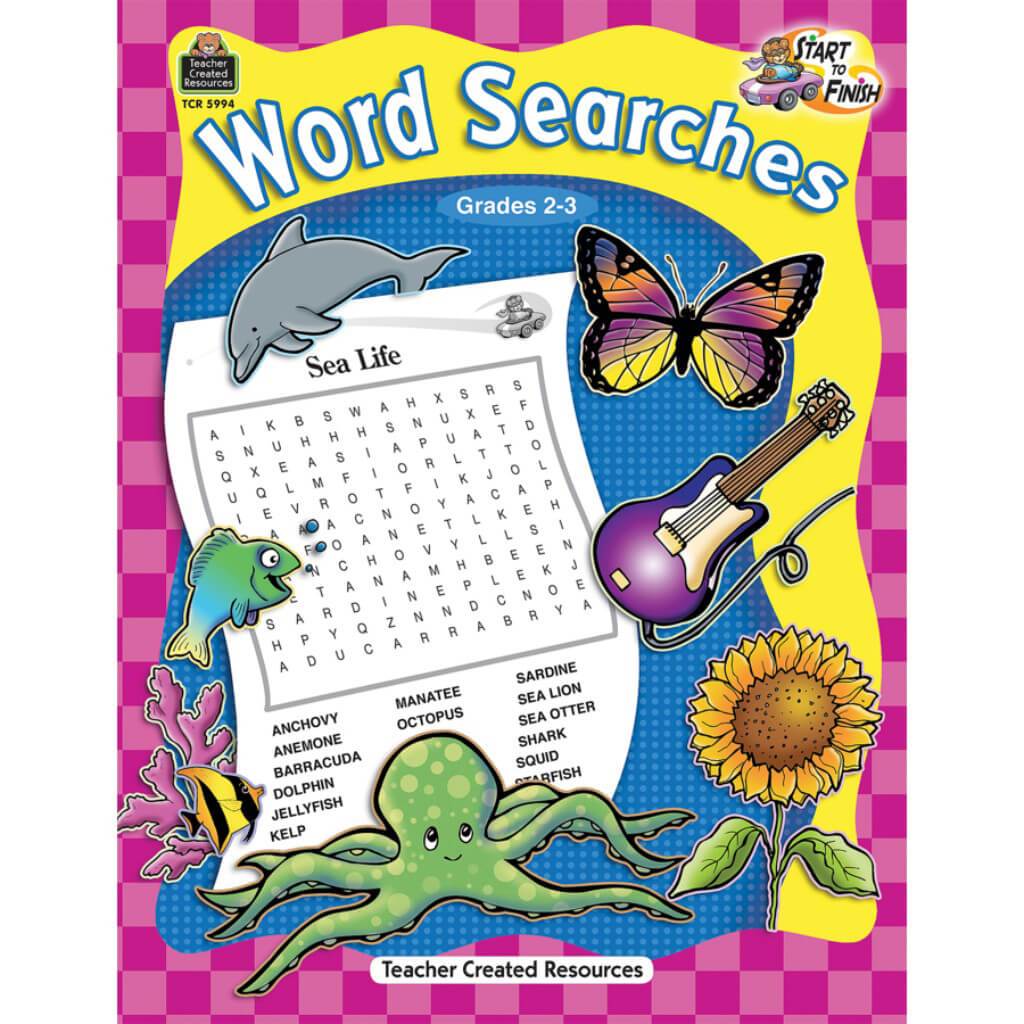 Start to Finish: Word Searches Grade 2-3