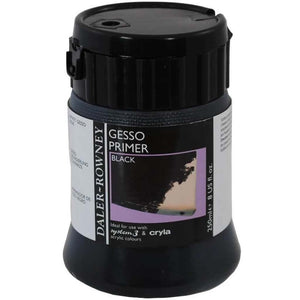 Daler Rowney System 3 Acrylic Medium Gesso Primer Black