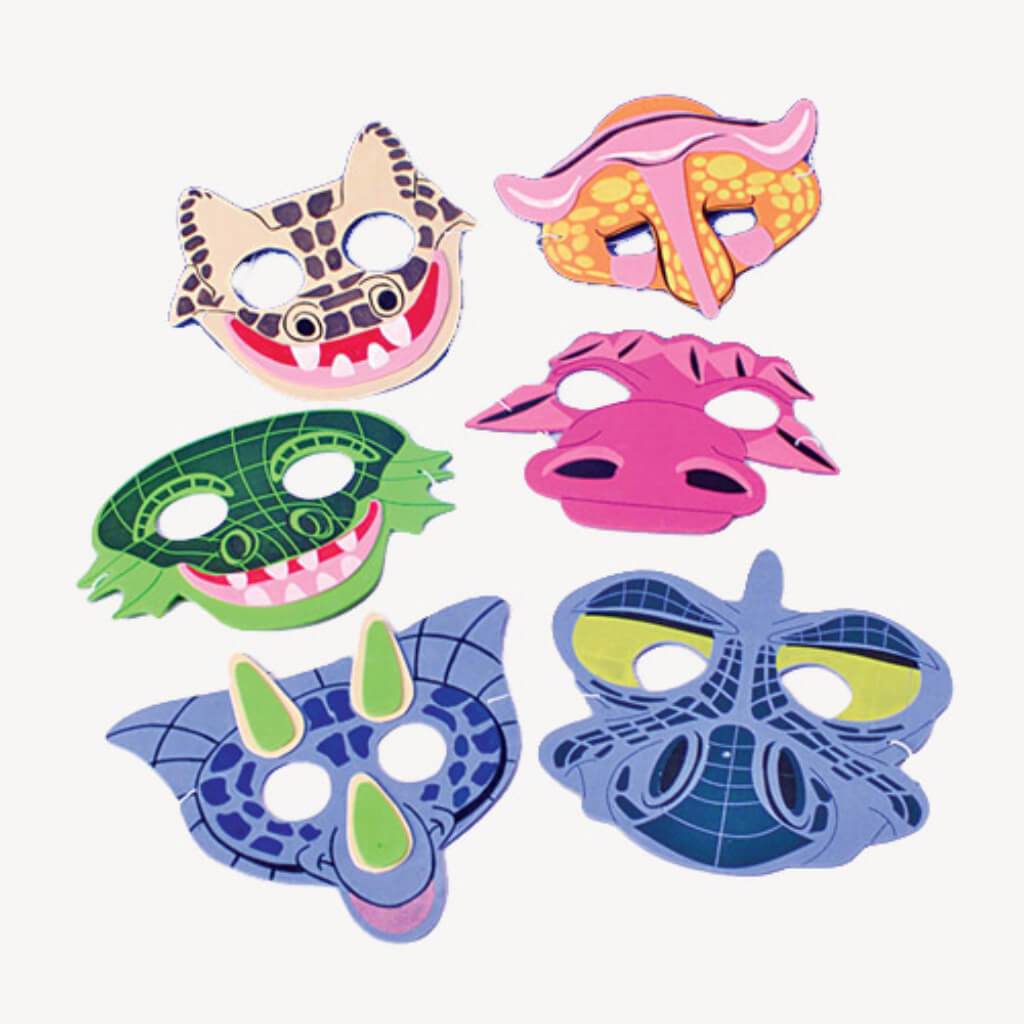 Dinosaur Foam Masks 