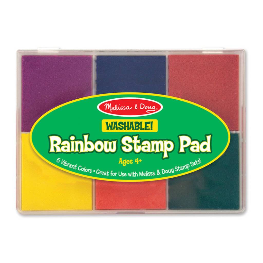 RAINBOW STAMP PAD 6 INK PADS 