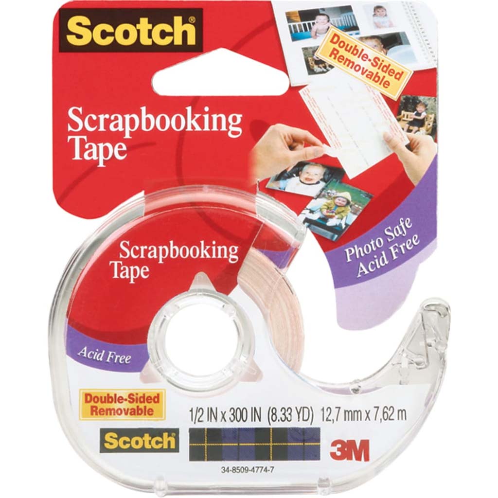 Double Sided Removable Scrapbooking Tape 1/2in x 300in 
