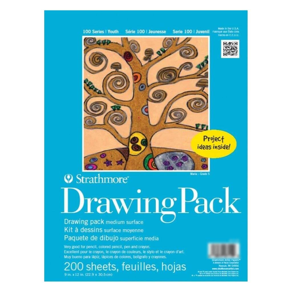 Strathmore Drawing Paper 100 Series 9in x 12in 200 Sheets