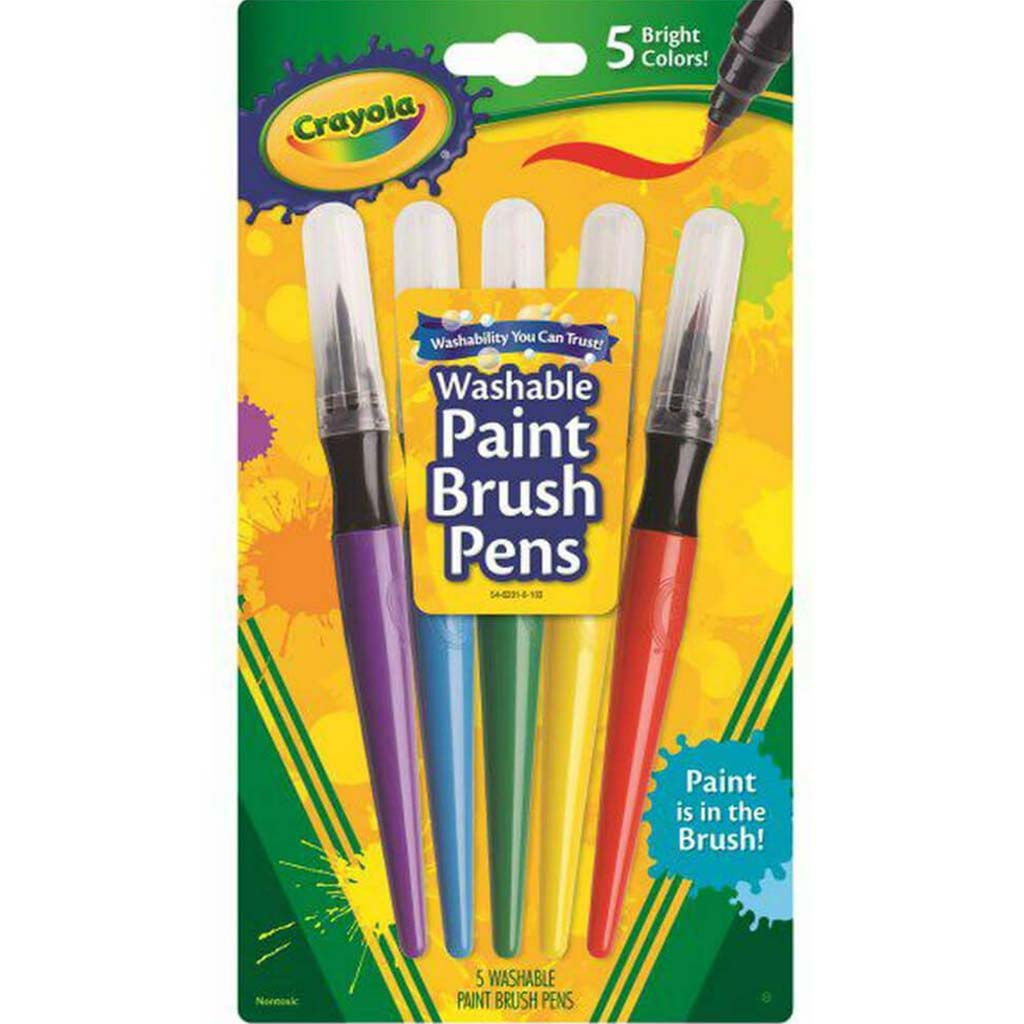 Crayola Paint Brush Pens 5 Count