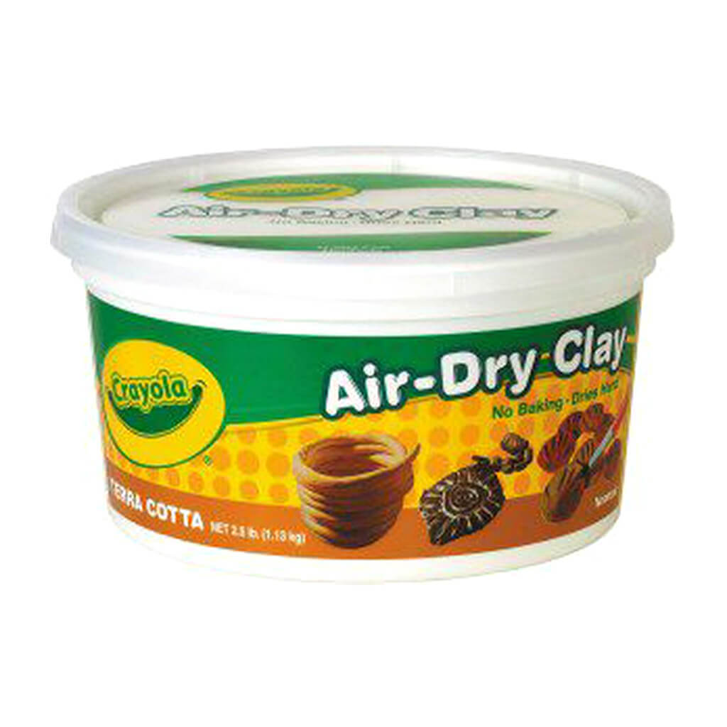 Crayola Air-Dry Clay Bucket 2.5lb Terra Cotta