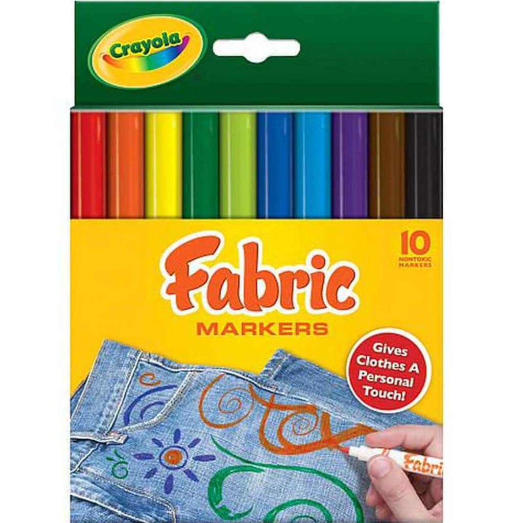 Crayola Fabric Markers 10 Pack