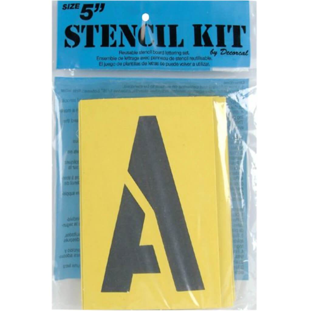 Reusable Stencil Lettering Kit 5in