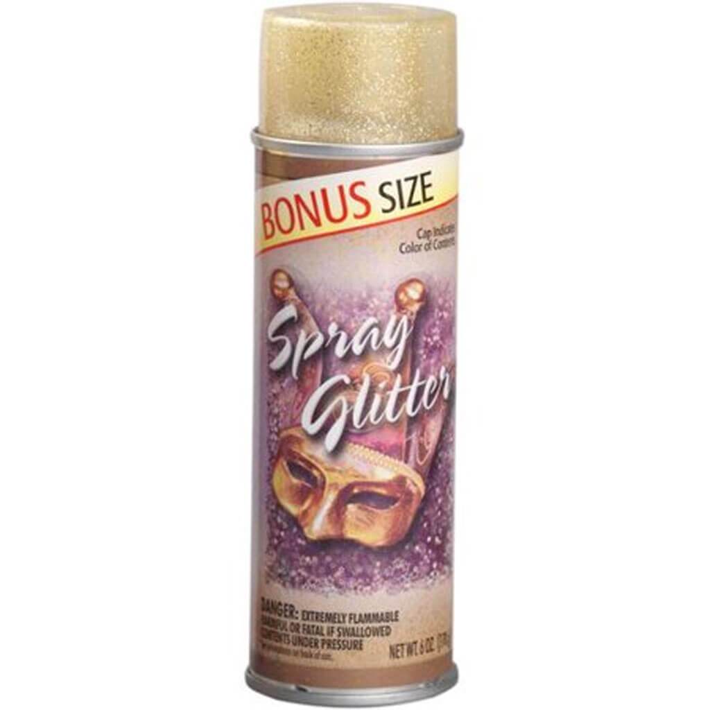 Spray Glitter 6oz Gold