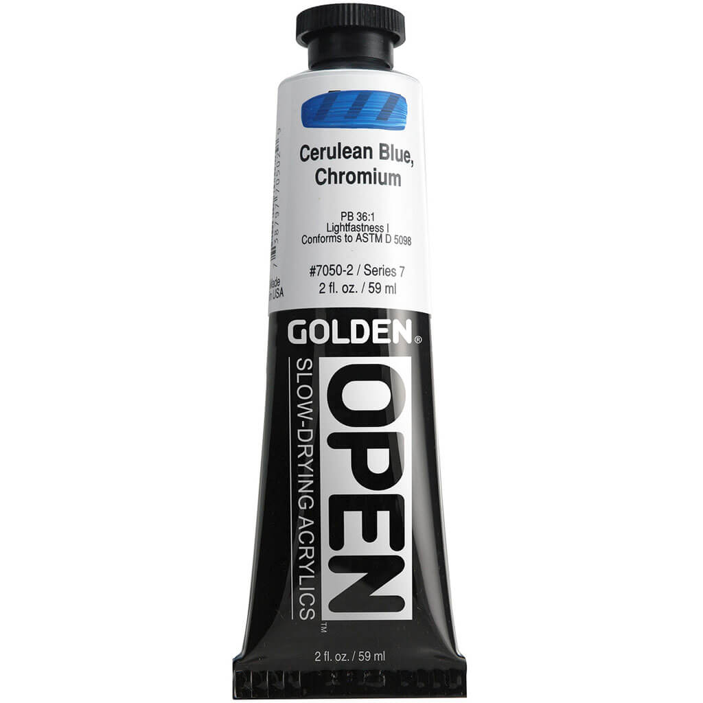 Golden Open Acrylic 2oz Cerulean Blue Chromium