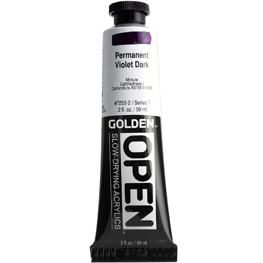 Golden Open Acrylics Permanent Violet Dark 2oz