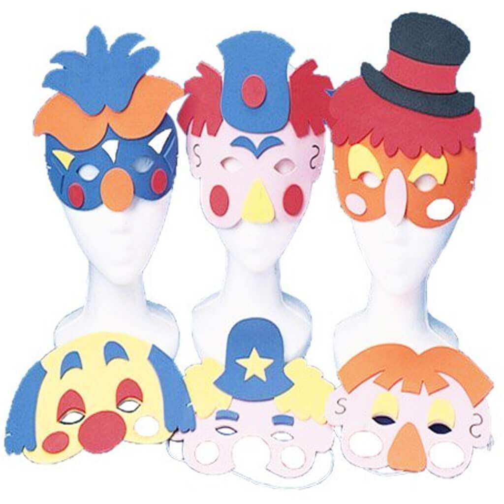 Clown Foam Masks