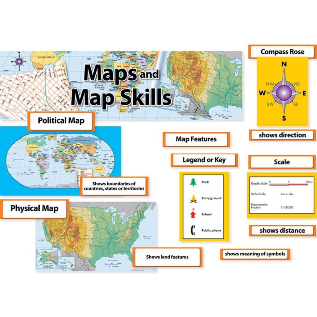 Mini Map And Map Skill Mini Bulletin Board 