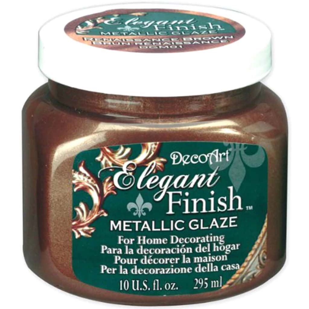 ELEGANT FINISH GLAZE MEDIEVAL GOLD 10OZ