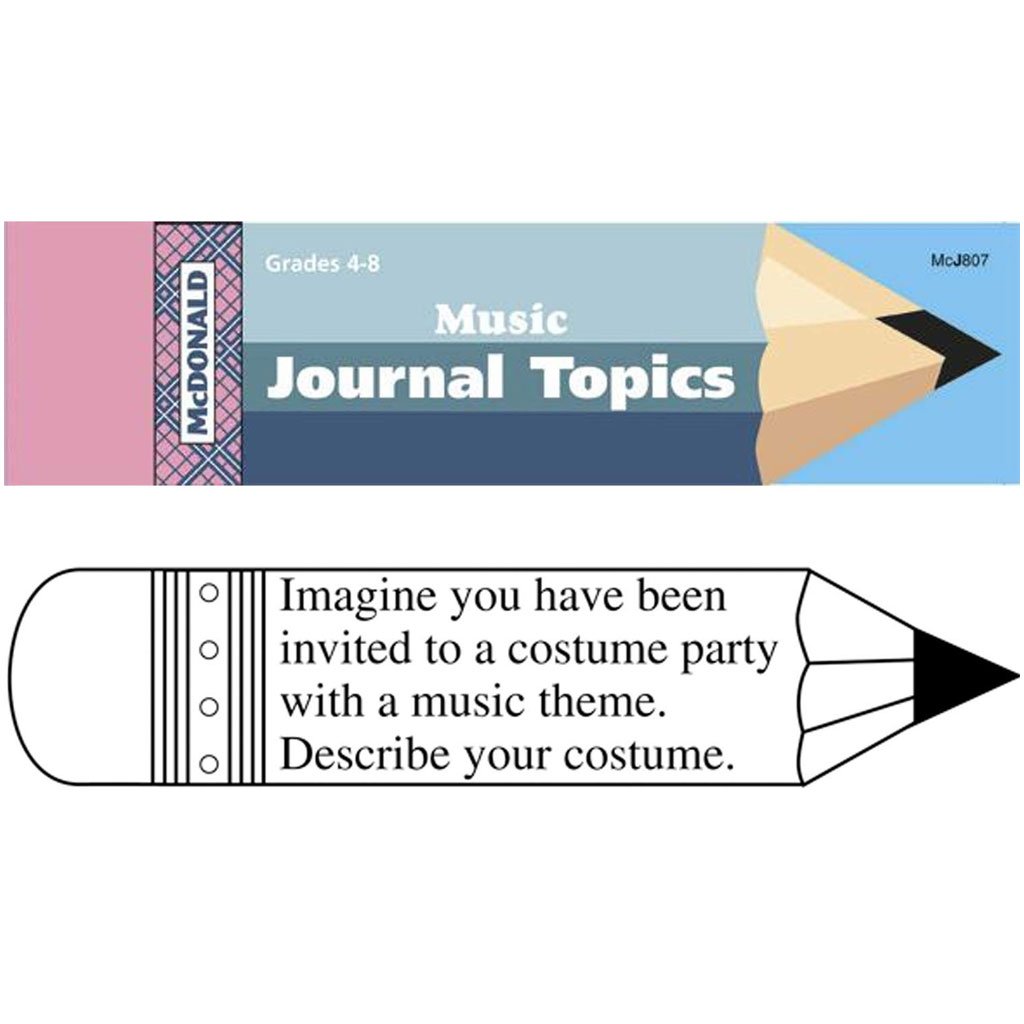 Music Journal Topics Gr. 4-8