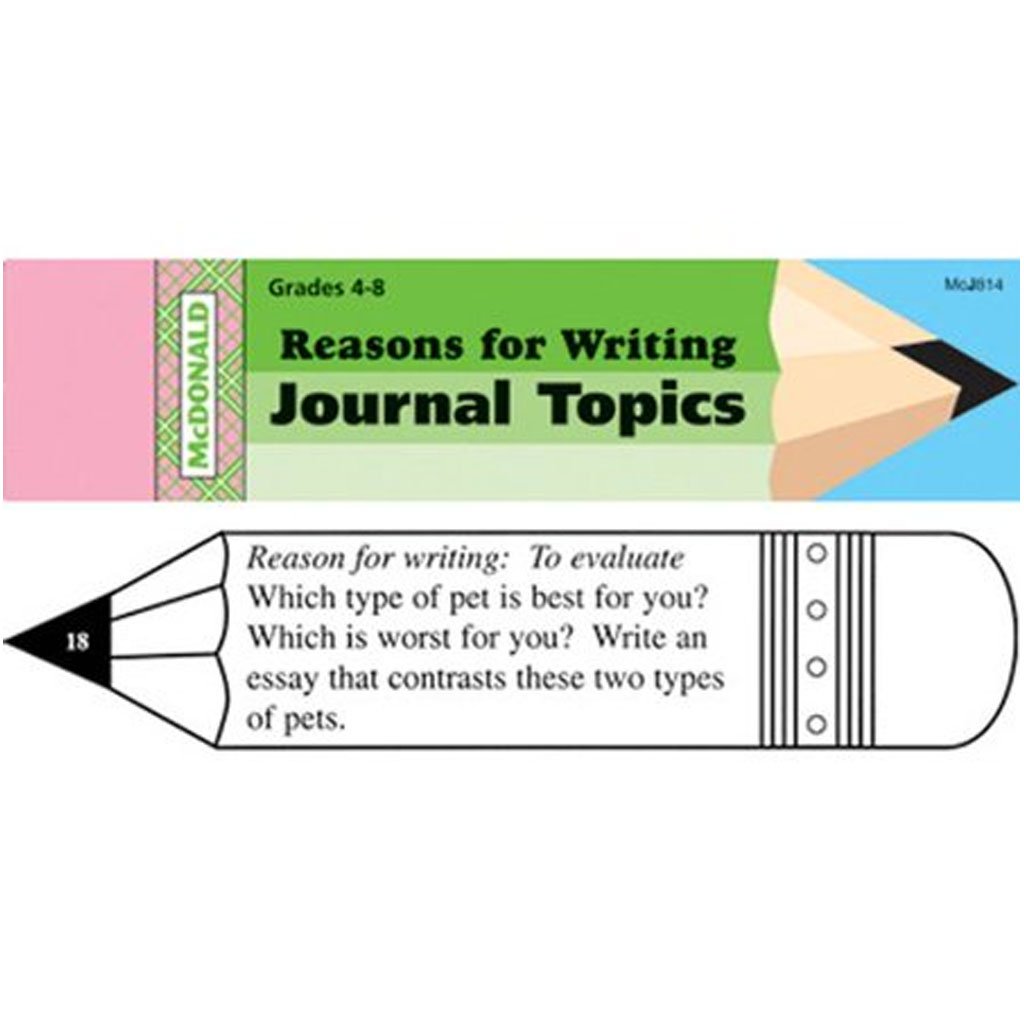 Reasons For Writing Journal Gr. 4-8