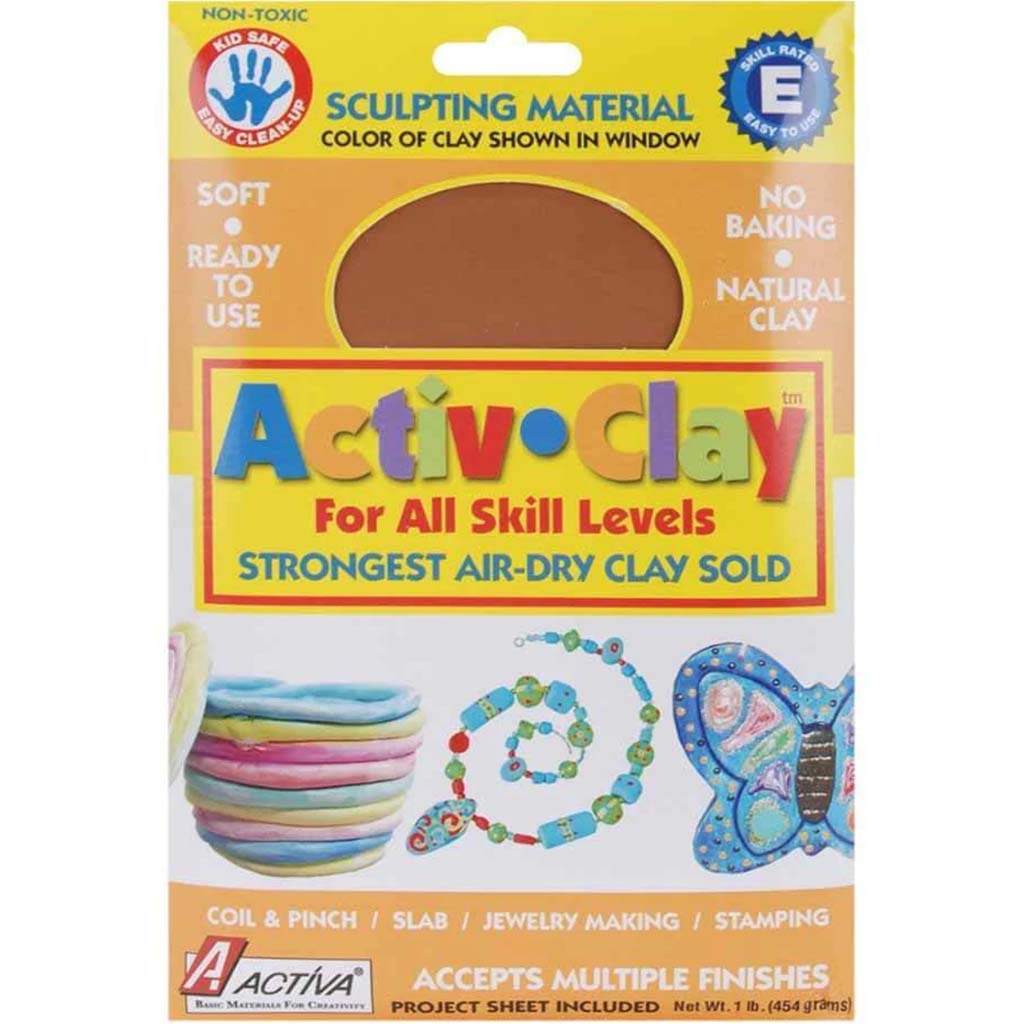 CLAY ACTIV AIR DRY TERRA COTTA 1LB