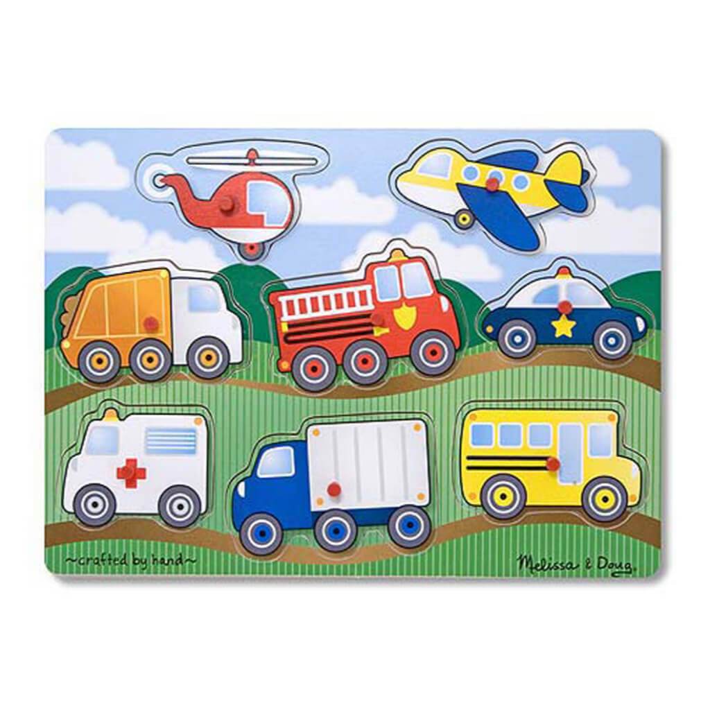 Vehicles Peg Puzzle