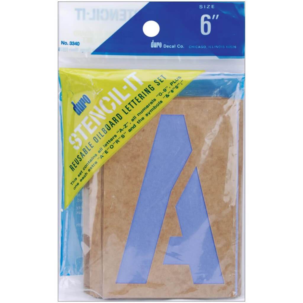 Stencil-It Reusable Lettering Set 6in