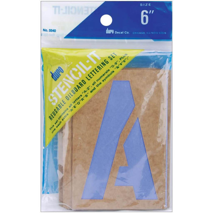 Stencil-It Reusable Lettering Set 6in