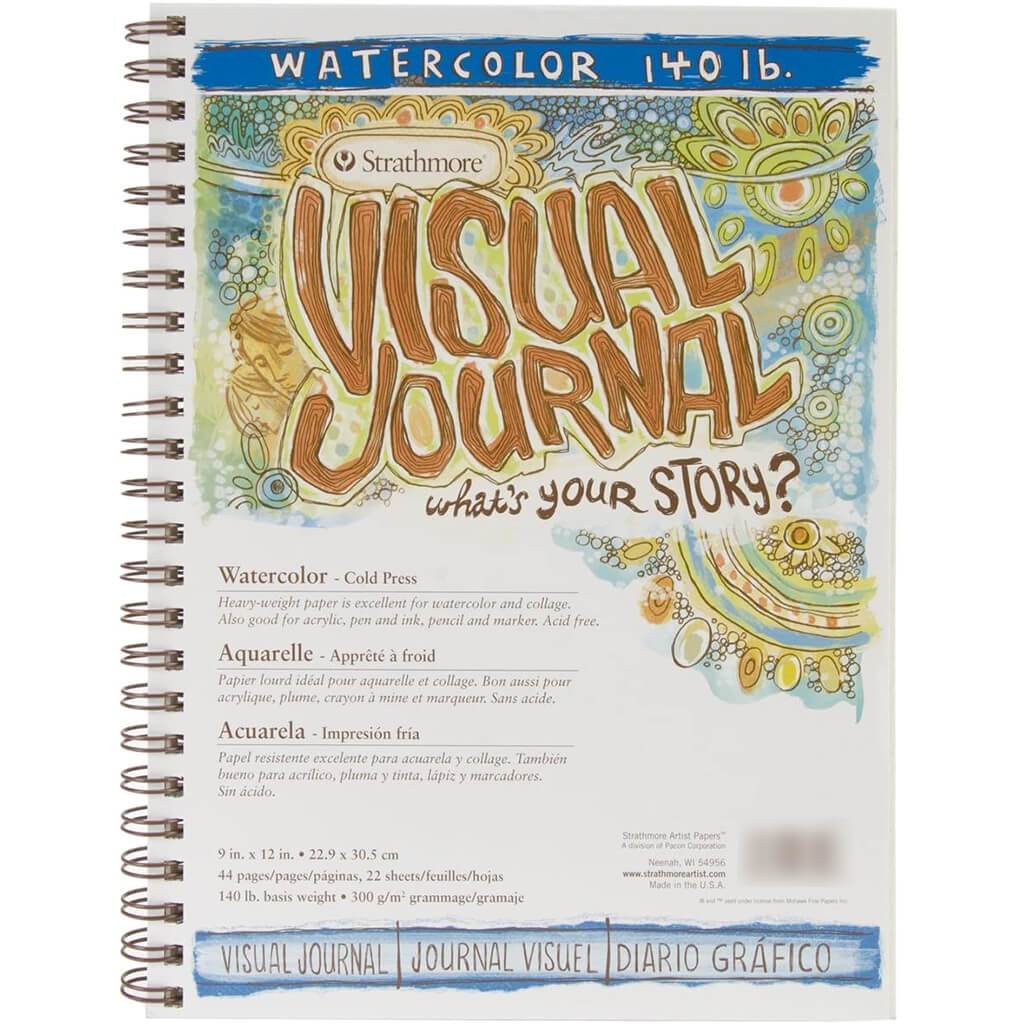 Strathmore 300 Series Visual Bristol Journal 9in x 12in Vellum Wire Bound