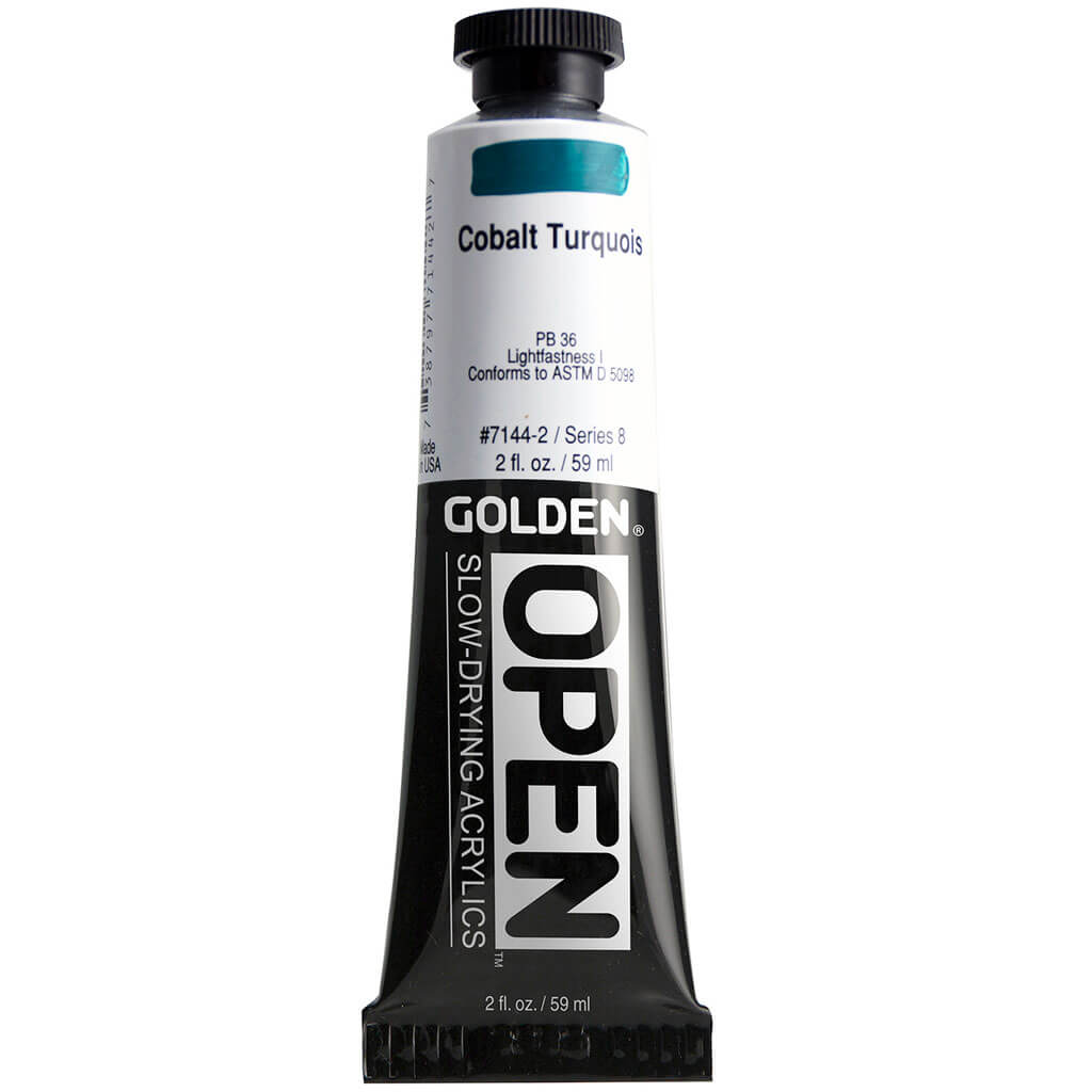 Golden Open Acrylic 2oz Cobalt Turquoise