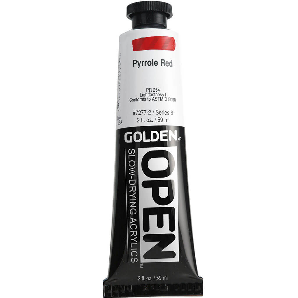 Golden Open Acrylic 2oz Pyrrole Red