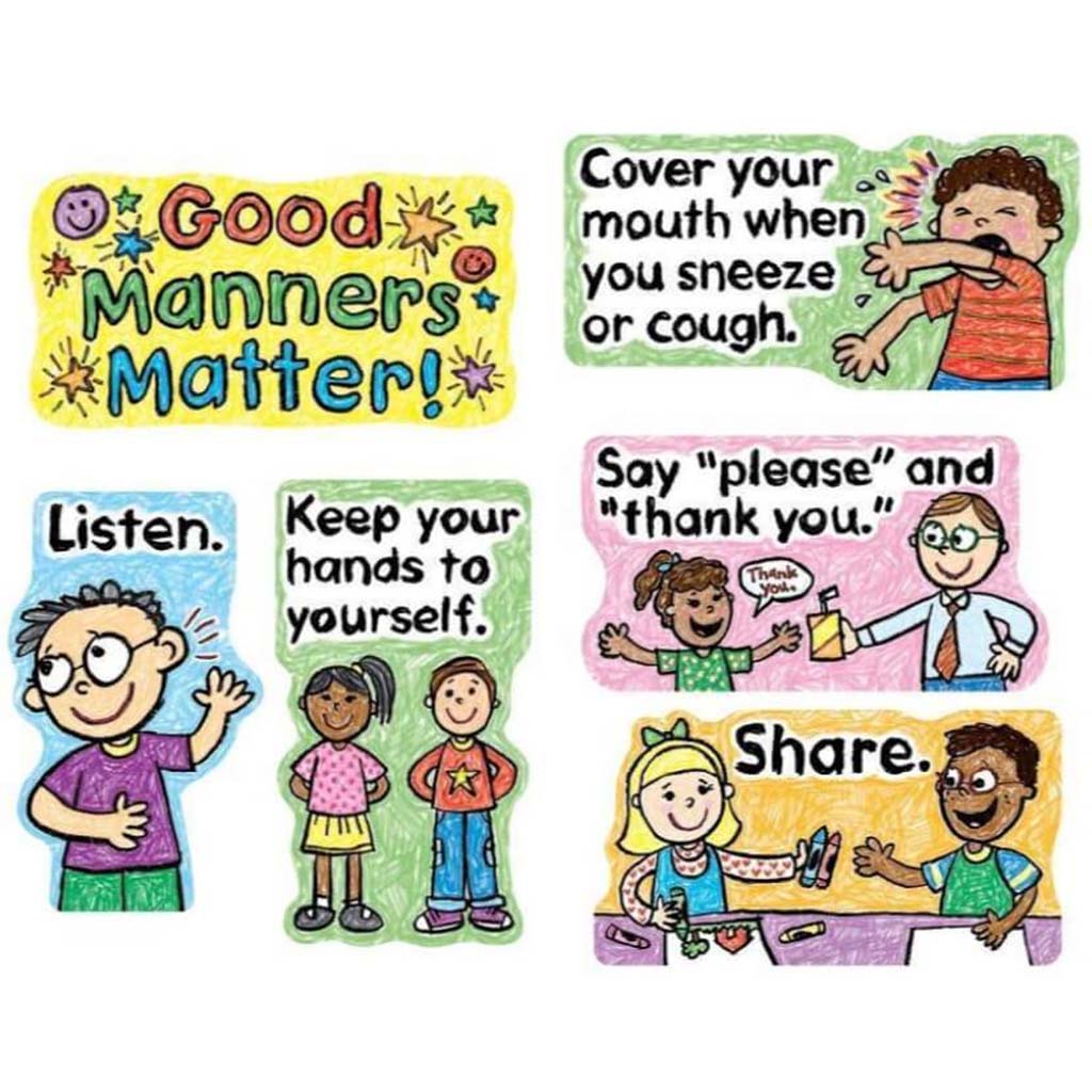 Good Manners Matter Mini Bulletin Board Set 