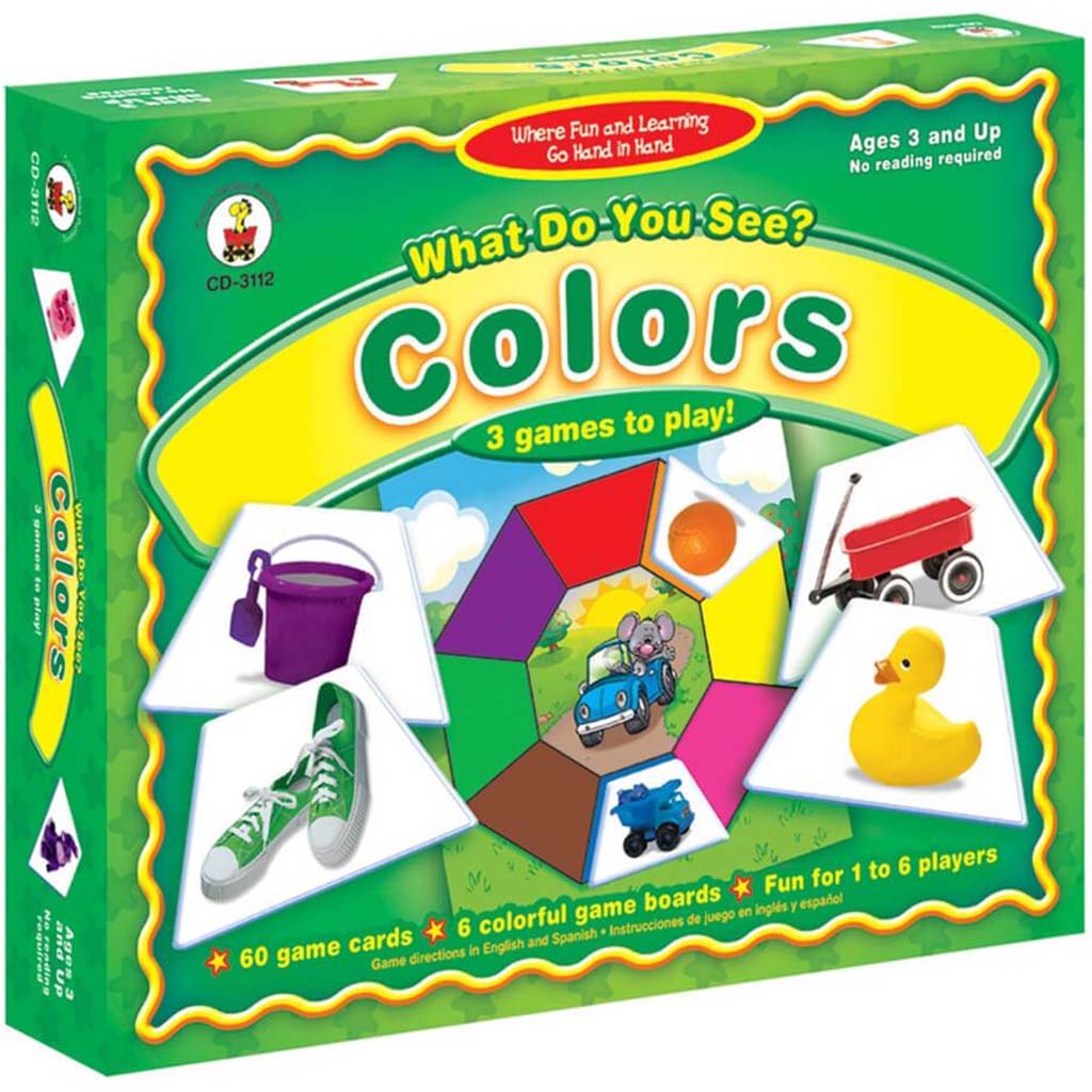 What Do You See? Colors Board Games Grade PK-K 
