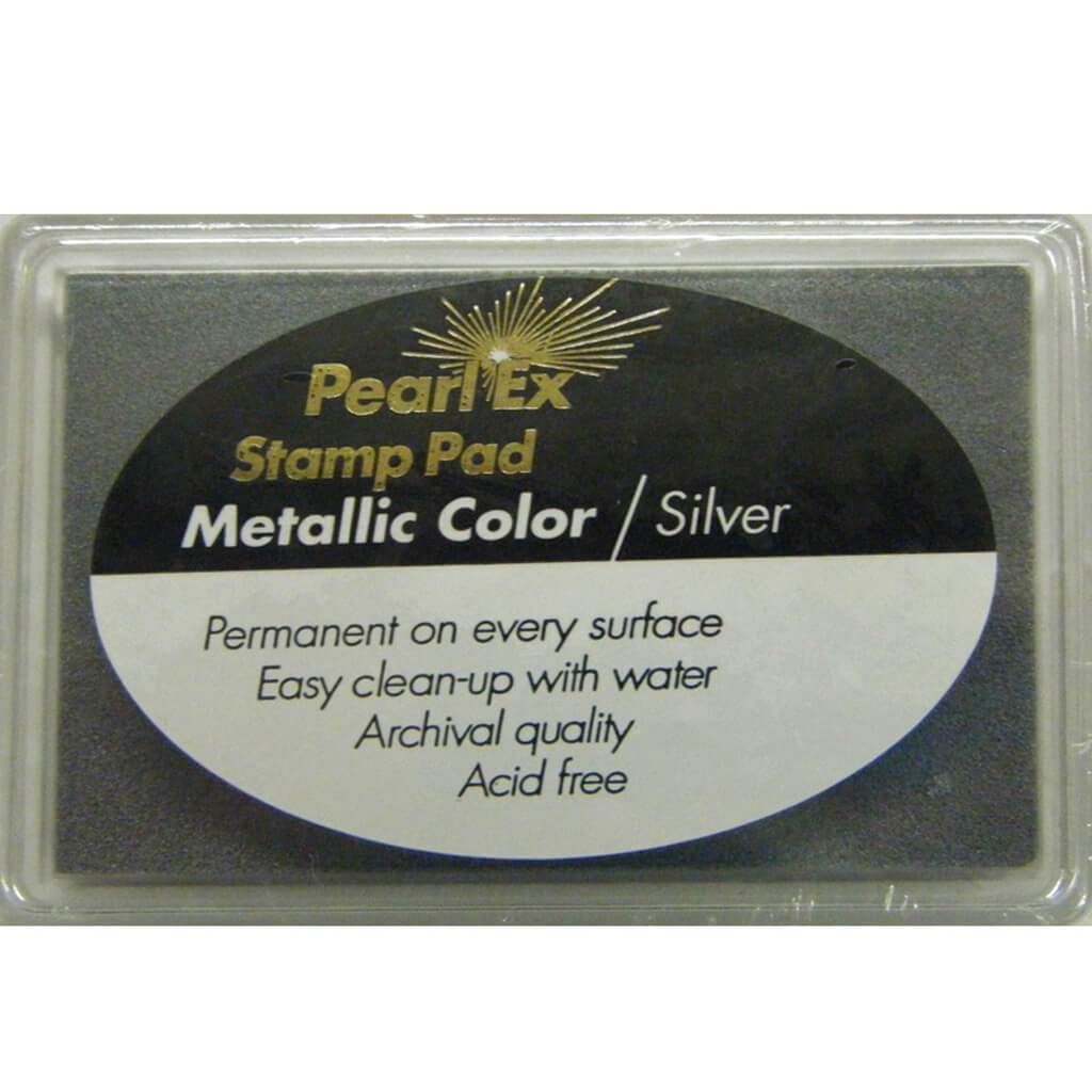 Pearl Ex Stamp Pad Silver Meta