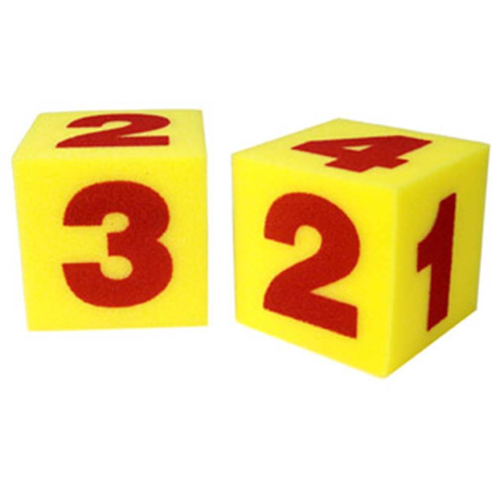 Giant Soft Foam Numeral Cubes Set of 2 