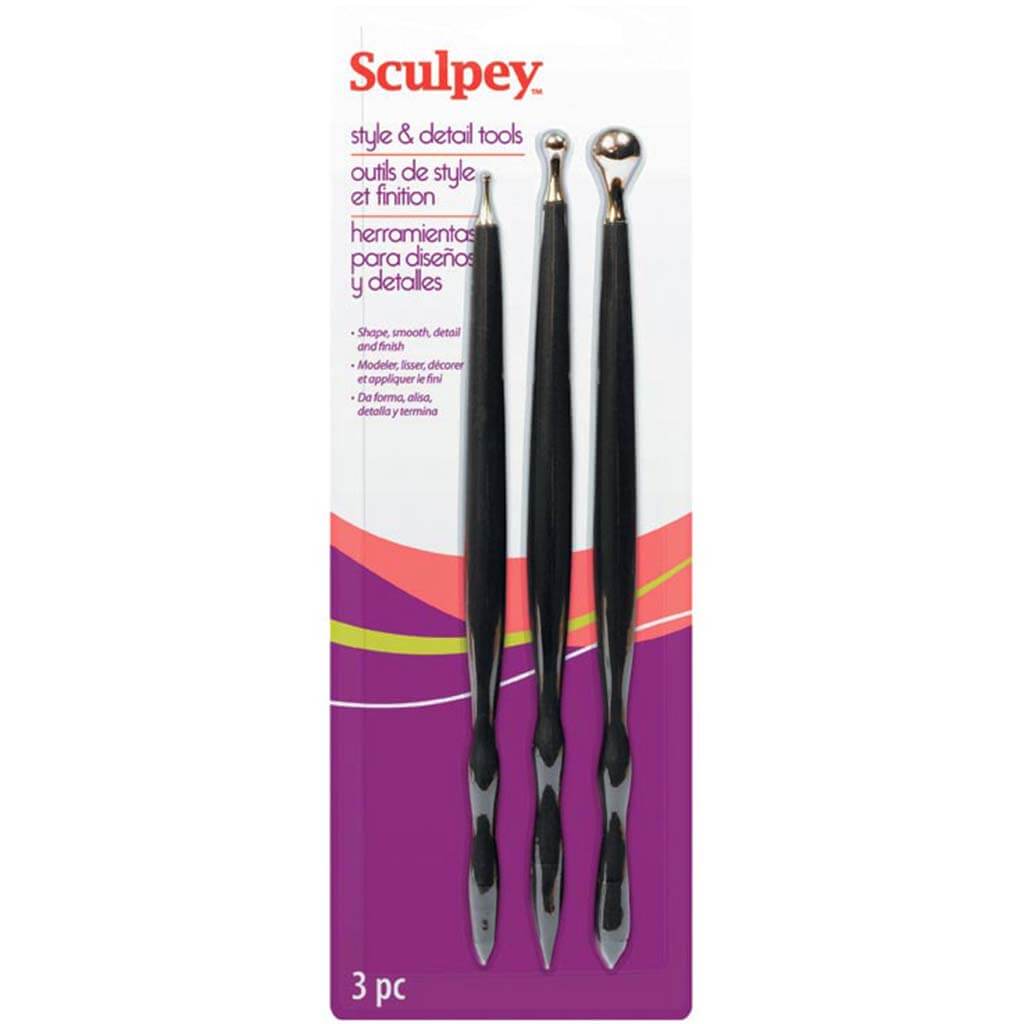 Sculpey Clay Style And Detail Tools Set Polyform Polymer Modeling