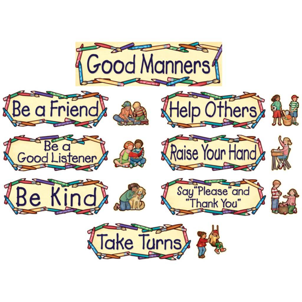 Good Manners Mini Bulletin Board 