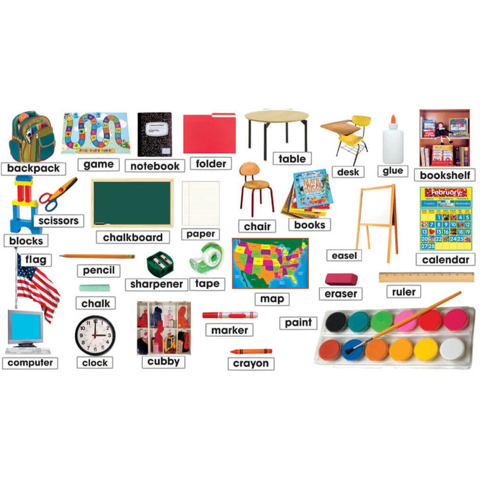 Classroom Photos & Labels Mini Bulletin