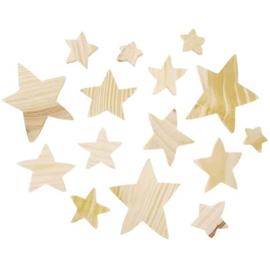 WOOD STARS ASSORTED 500G 