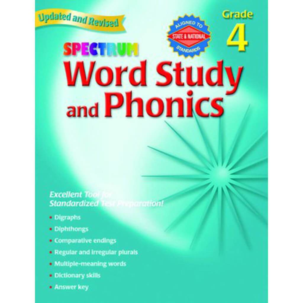 Spectrum Word Study &amp; Phonics Grade 4