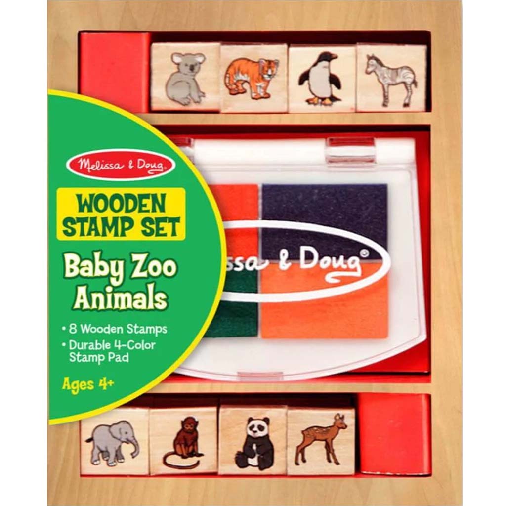 BABY ZOO ANIMALS STAMP SET 
